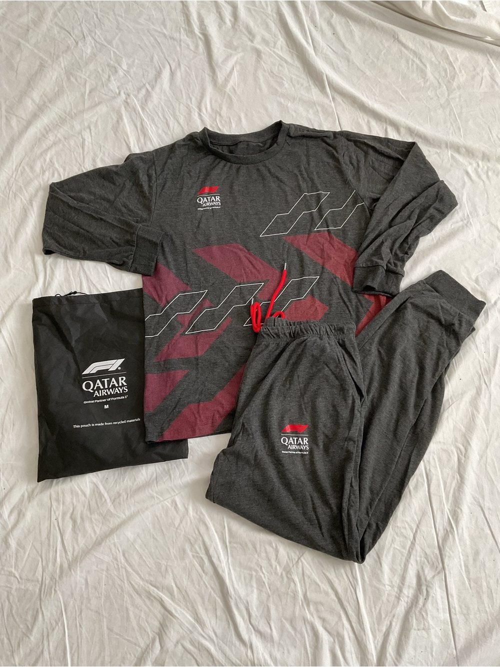 Qatar Airways x Formula 1 Collab Business Class Pajama